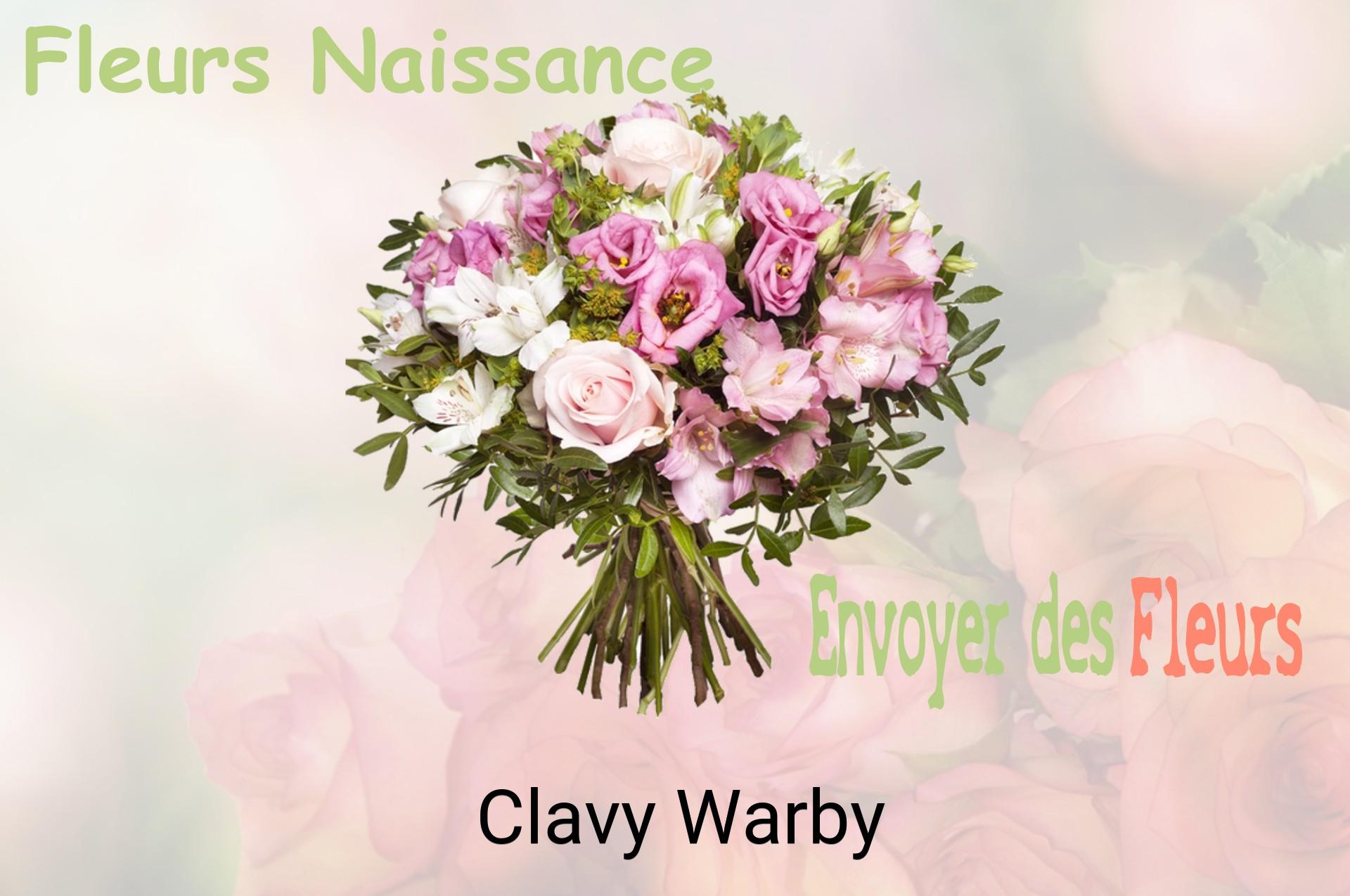 Bouquet de fleurs de naissance livré à Clavy-Warby